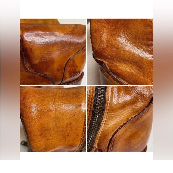BED|STU NWT beautiful Tess Windsor Tan Glaze Distressed Tall Riding Boot - Picture 10 of 10